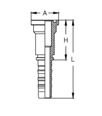 Фл. 1.1/2"6000/0-24 CS (63,5) DN38 (T)