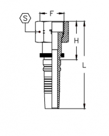 ORFS 2"-12/0-24 int DN38