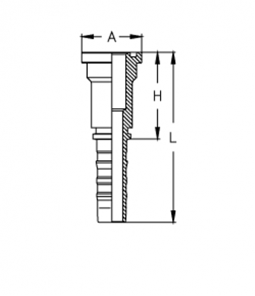 Фл. 1.1/2" 3000/0-24 (60,3) CS DN38 (T)