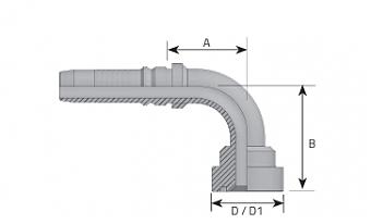 Фл. 1"6000/90-16 int (47,6) Cat DN25