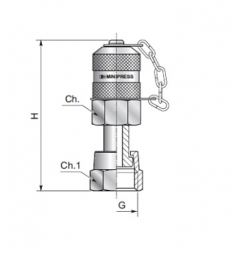 Точка измерения давления М16х2,0 гайка ORFS 9/16"