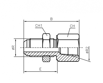 ПЕРЕБОРОЧНЫЙ АДАПТЕР С ВНУТРЕННЕЙ РЕЗЬБОЙ NPT - MALE JIC 37°