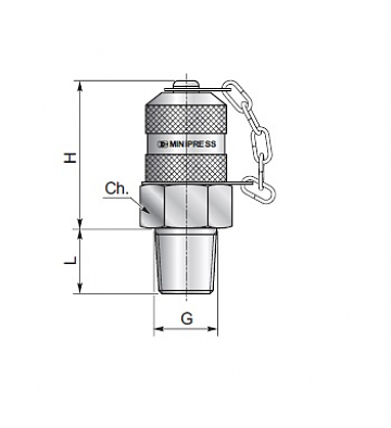 Точка измерения давления NPTF 1/4"-M16x2.0