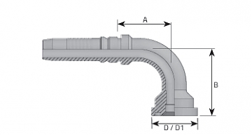 Фл. 1.1/4"6000/90-20 int (54,0) DN32 удл180