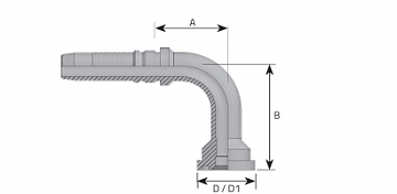 Фл. 3/4"3000/90-12 int (38,1) DN20 удл127