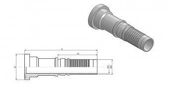 Фл. 1.1/4"6000/0-20 int (54,0) Cat DN32