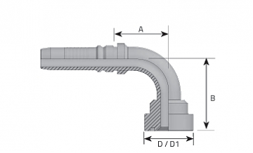 Фл. 1.1/4"6000/90-20 int (54,0) Cat DN32